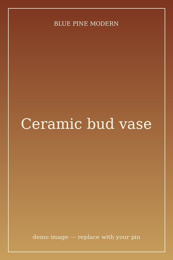 Hand-glazed ceramic bud vase