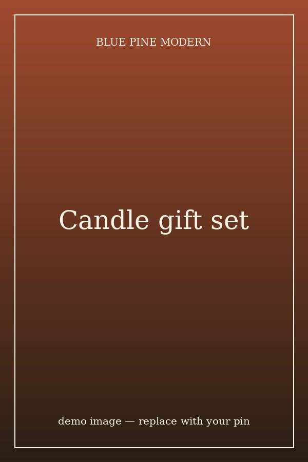Hand-poured candle gift set