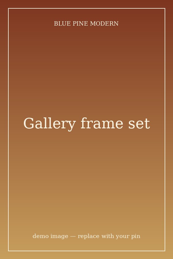 Set of wood gallery wall frames